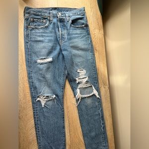 COPY - Levi’s 501 S Skinny Jeans : Ripped/Distressed W27 L28